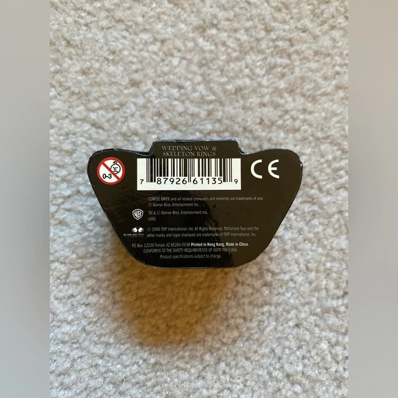 Vintage Rare Tim Burton The Corpses Bride collector wedding ring set. - Picture 4 of 15